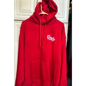 ATC Unisex Candy Funhouse Pullover Graphic Hoodie Sweatshirt Red Size XL